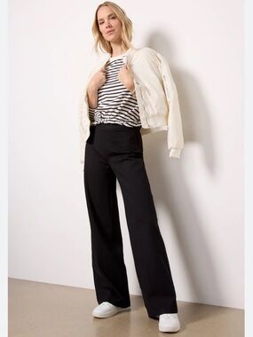 SPANX SPANXsupersmooth™ PerfectFit
Ponte Wide Leg Black Pants Petite Medium New!